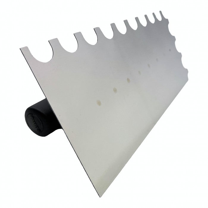 BIHUI notched putty knife (notch trowel) U-shaped notch 280x120 mm made of stainless steel