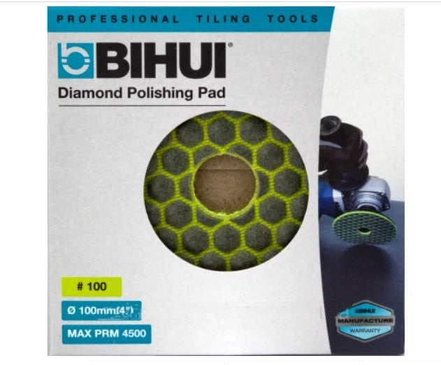 Polishing pad, disc for dry grinding BIHUI with velcro for #100