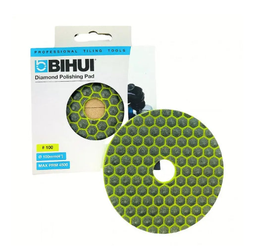 Polishing pad, disc for dry grinding BIHUI with velcro for #100