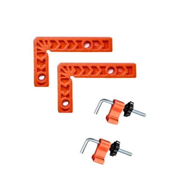 80*50 mm Mounting Corners Set with fixators (2 corners + 4 clamps) (FIX80/50-2/4)
