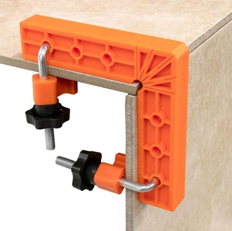 100*100 mm Mounting Corners Set with fixators (2 corners + 4 clamps) (FIX100/100-2/4)