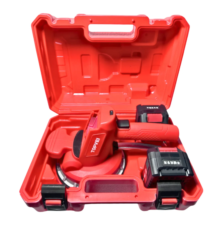 Vibration suction cup for tile laying TOPVEI RED V10-2batt 4A/h 21v (V10-2red)+ CASE