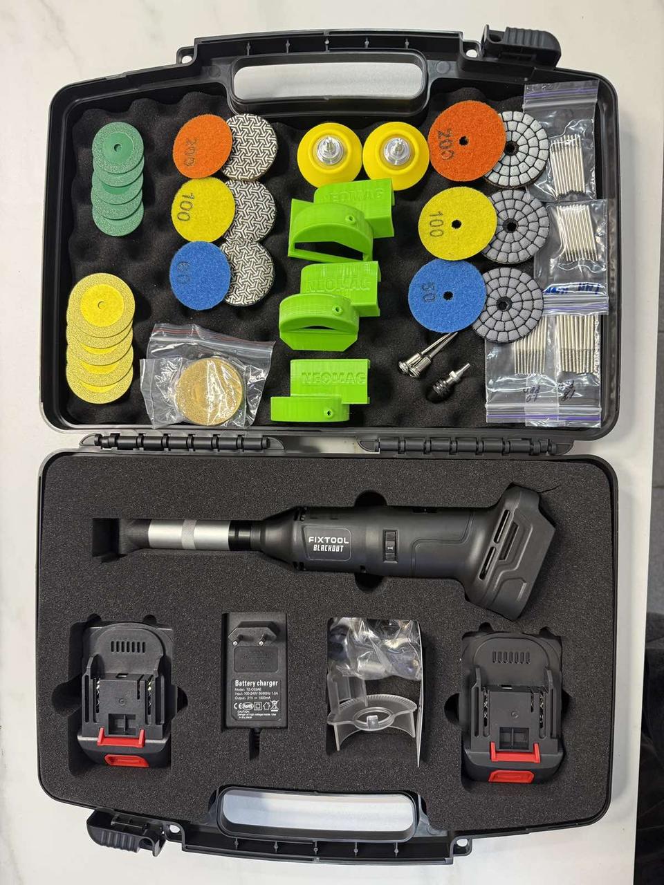 Cordless angle engraver FIXTOOL BLACKOUT PRO MAX + CASE