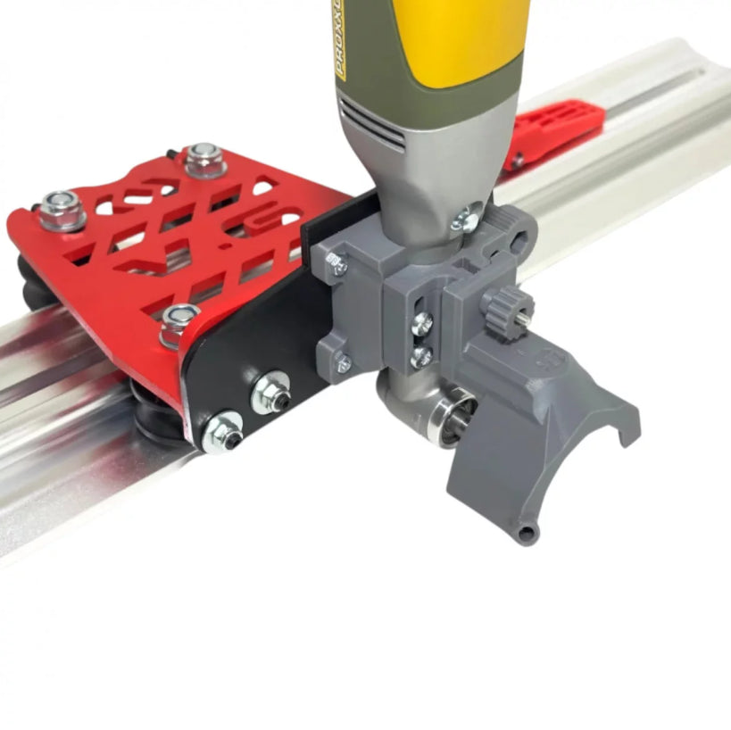 Straight cut carriage for PROXXON engraver on SHIJING 3500 system