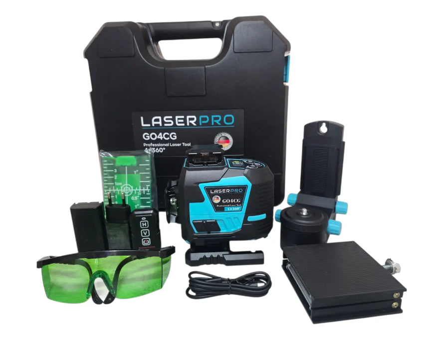 Laser-Nivelliergerät Laser PRO G04CG, 16 Linien (4 Ebenen von 360°), Betrieb bis zu 5 Stunden