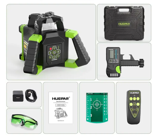 Huepar RL300HVG Rotationslaser-Nivelliergerät