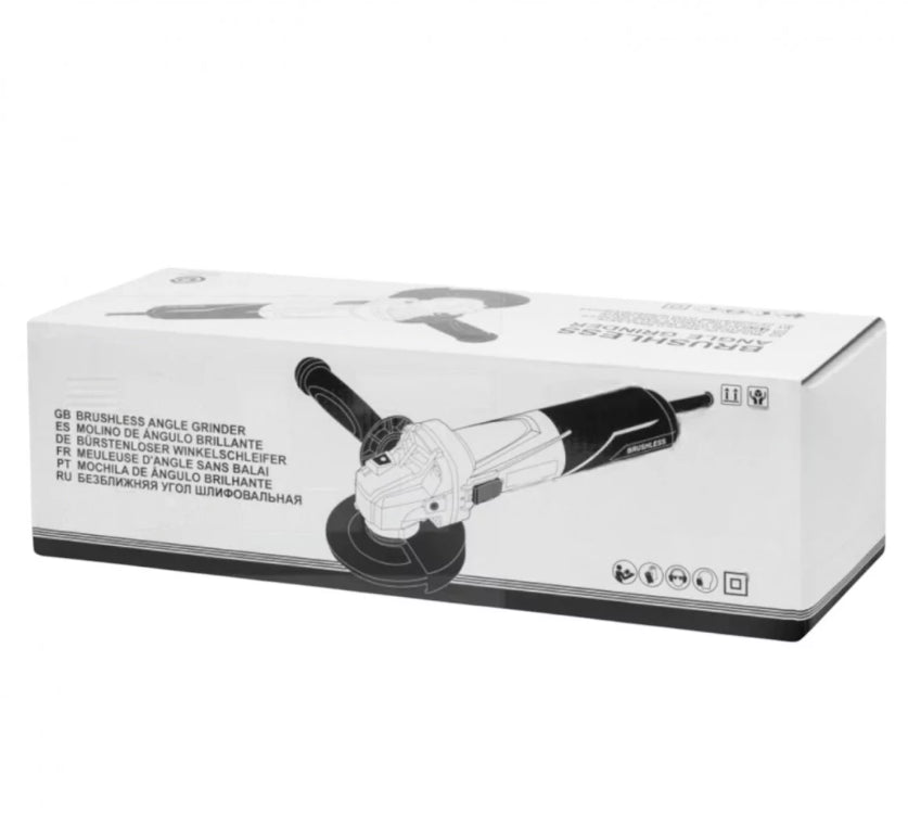 Angle grinder BIHUI with speed adjustment (AGBL12): brushless motor, power 1200 W