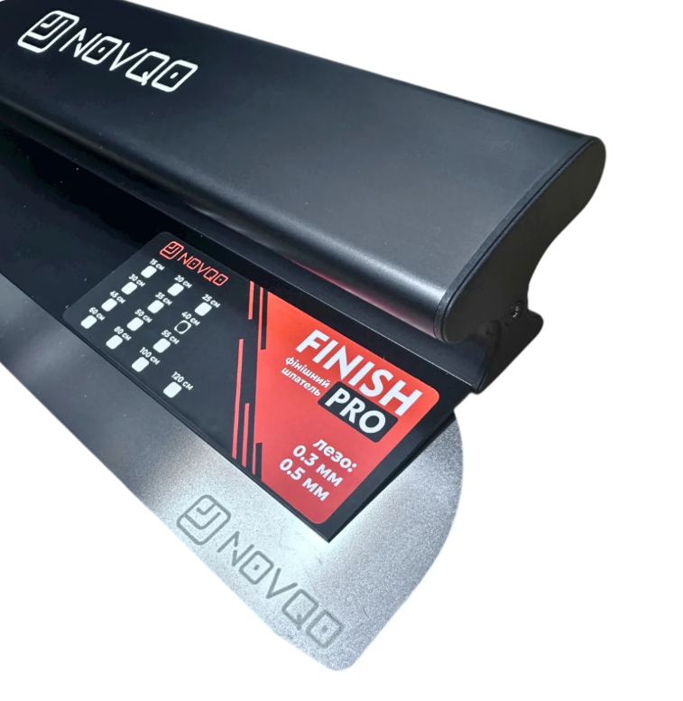 Aluminum putty knife set for mechanical application NOVQO FINISH PRO BLACK (NQ-5A)