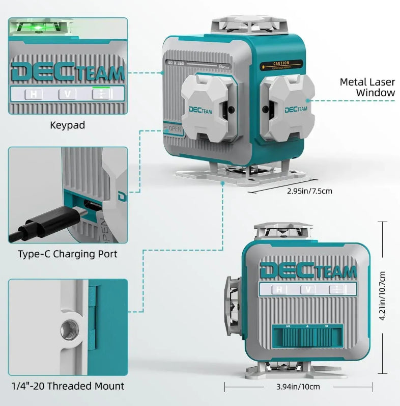 Decteam M04CG Laserwasserwaage