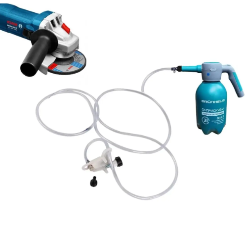 Automatic cooling system for angle grinder