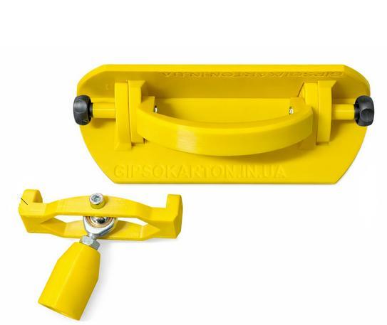 Adjustable corner trowel GIPSOKARTON for sanding internal corners 77°-121°