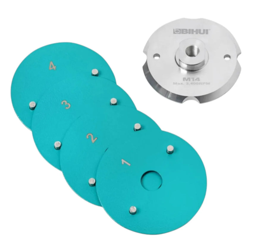 BIHUI PLATFORM magnetic holder for sanding/polishing discs with velcro 100 mm M14 (DPPM4)