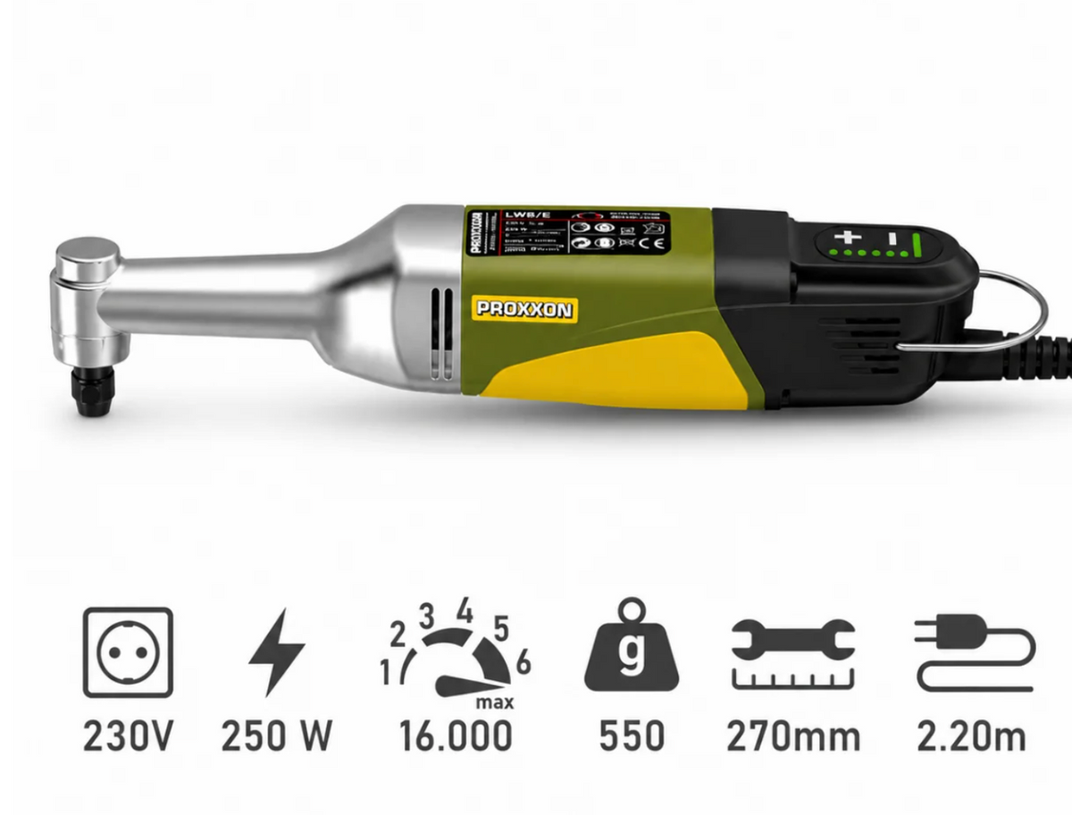 Angle engraver Proxxon LWB/BL, 250 W, brushless motor (29207)
