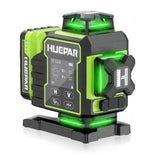 Huepar W04CG 4D Laser-Nivelliergerät, Rotations-Elektromotor, Betriebsdauer 6,5 Stunden