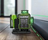 Huepar W04CG 4D Laser-Nivelliergerät, Rotations-Elektromotor, Betriebsdauer 6,5 Stunden