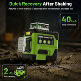 Huepar Y03CG 3D laser level with built-in LCD display