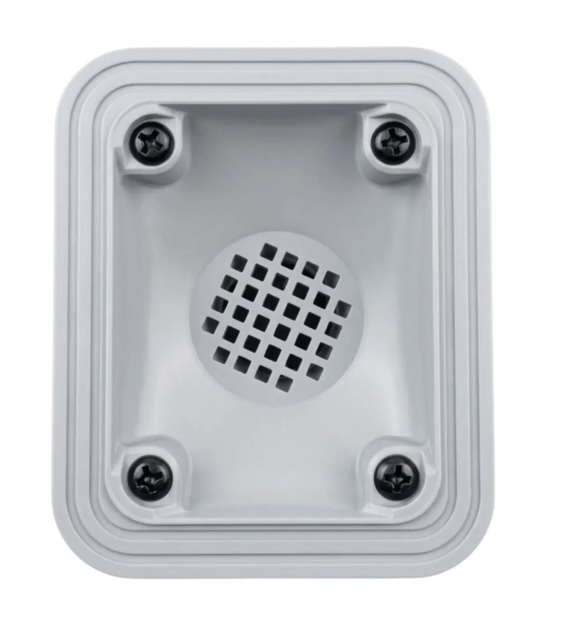 Bottom valve for porcelain stoneware sinks (drain valve) rectangular, gray, rounded corners 90x70